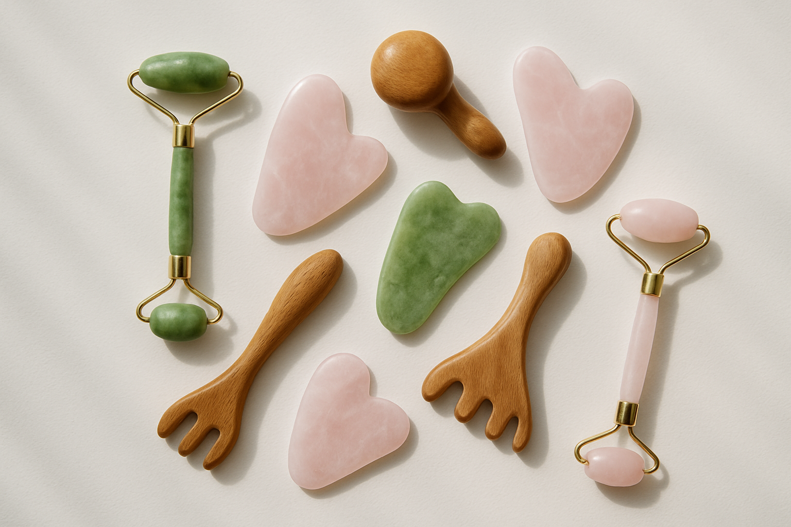 Manual and Traditional Face Massage Tools