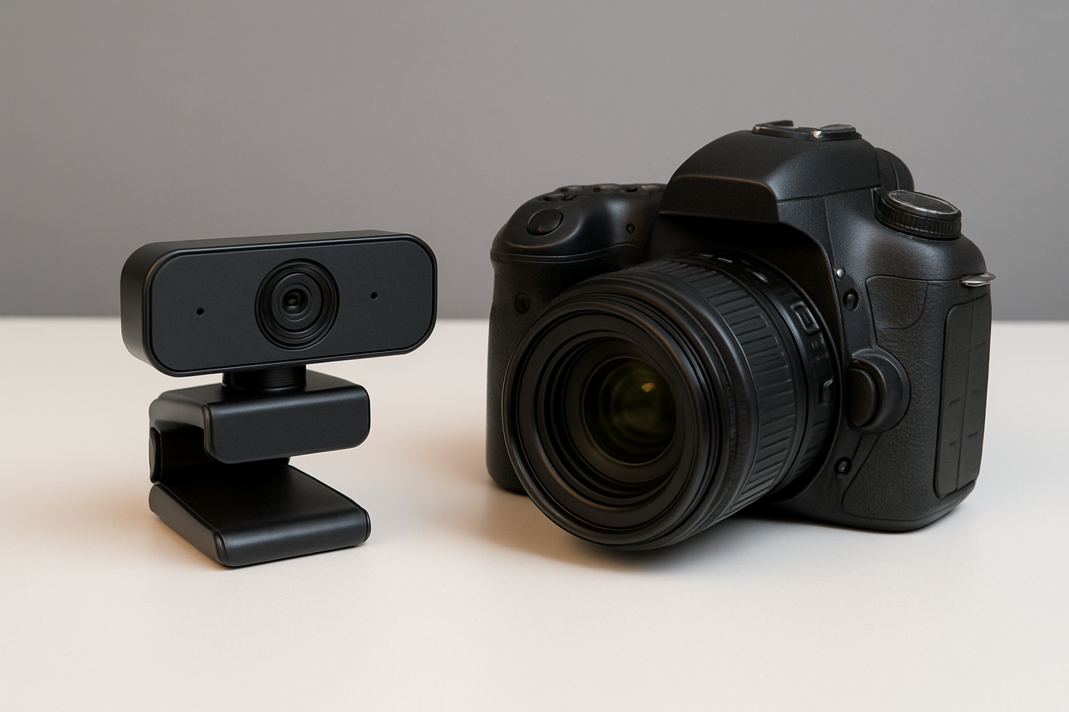Understanding the Core Differences Between Webcams and DSLRs